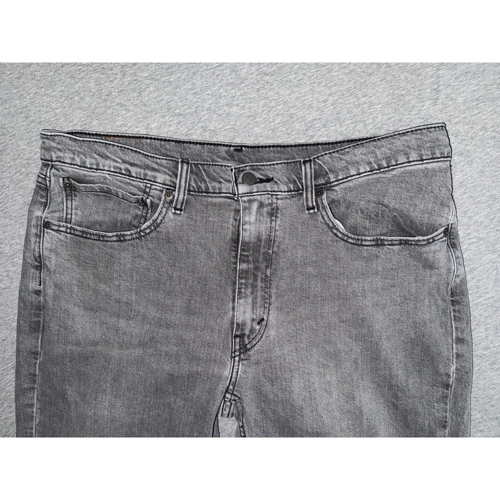 Levi 514 Mens Straight Fit Gray Jeans Size 36x30 Denim Pant Stretch Buttery Soft - Picture 3 of 13